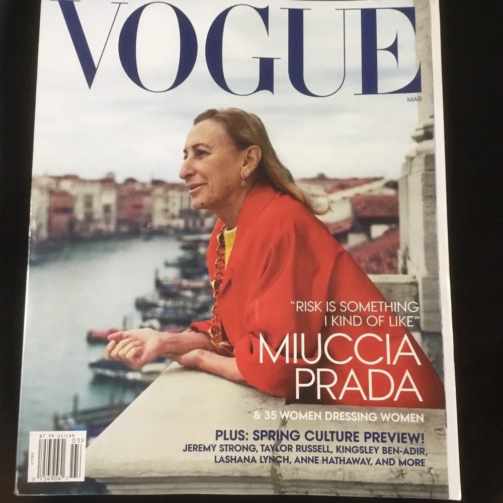 Miuccia Prada - Spring Edition 2024 Vogue Magazine NICE!